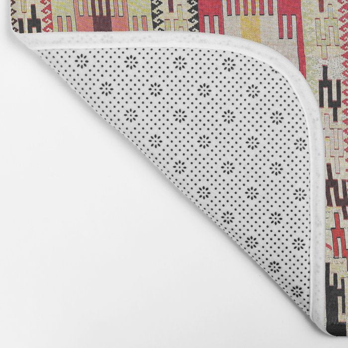 Aleppo North Syrian Silk Kilim Print Bath Mat Gallery Image 2