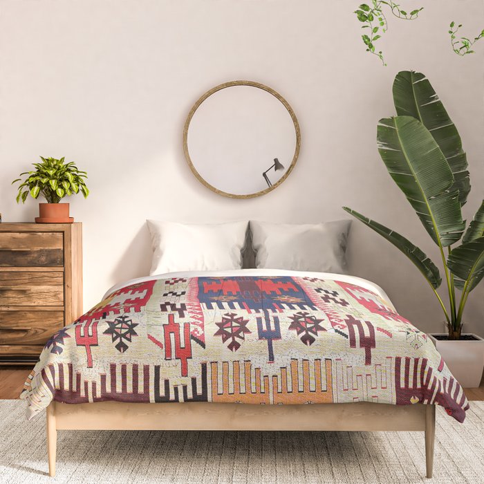Aleppo North Syrian Silk Kilim Print Comforter Gallery Image 3