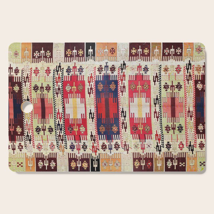 Aleppo North Syrian Silk Kilim Print Cutting Board Gallery Image 1