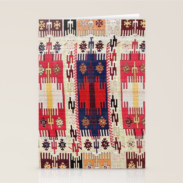 Aleppo North Syrian Silk Kilim Print Stationery Card Gallery Image 2