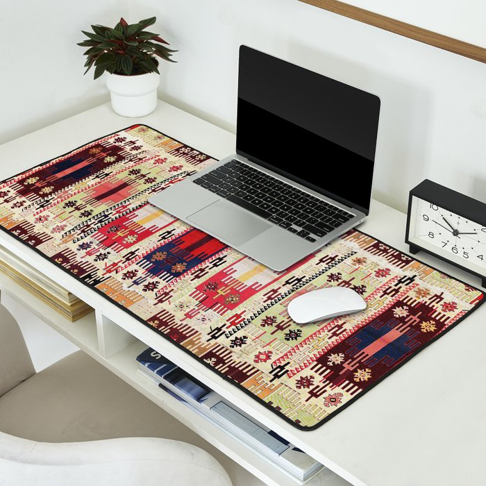 Aleppo North Syrian Silk Kilim Print Desk Mat Gallery Image 2