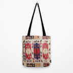 Aleppo North Syrian Silk Kilim Print Tote Bag Gallery Image 2