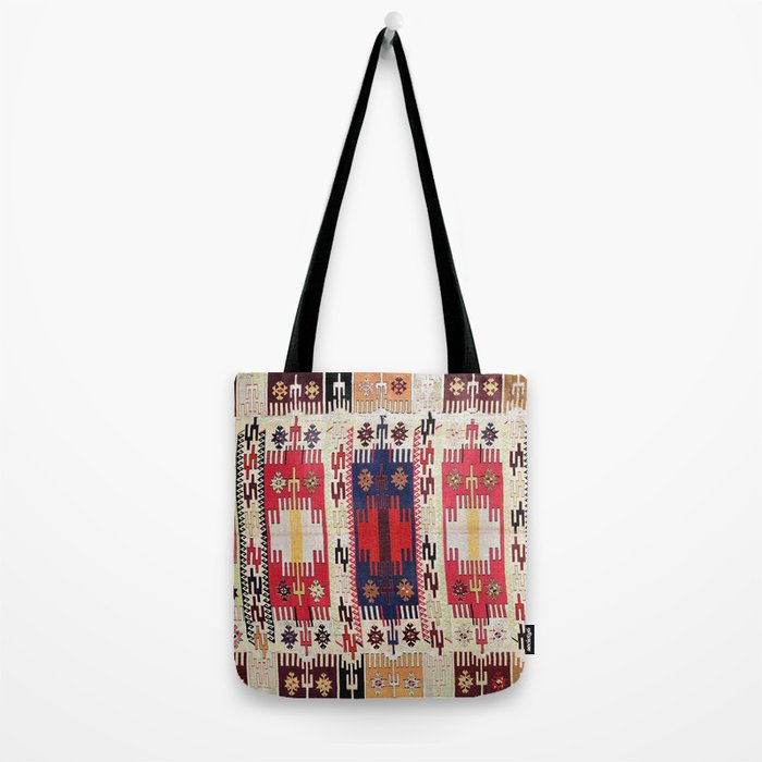 Aleppo North Syrian Silk Kilim Print Tote Bag Gallery Image 2