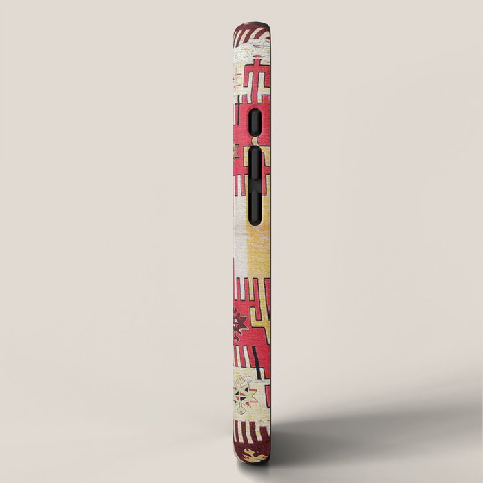 Aleppo North Syrian Silk Kilim Print iPhone Case Gallery Image 2