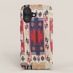 Aleppo North Syrian Silk Kilim Print iPhone Case Gallery Image 1