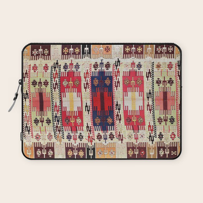 Aleppo North Syrian Silk Kilim Print Laptop Sleeve Gallery Image 1