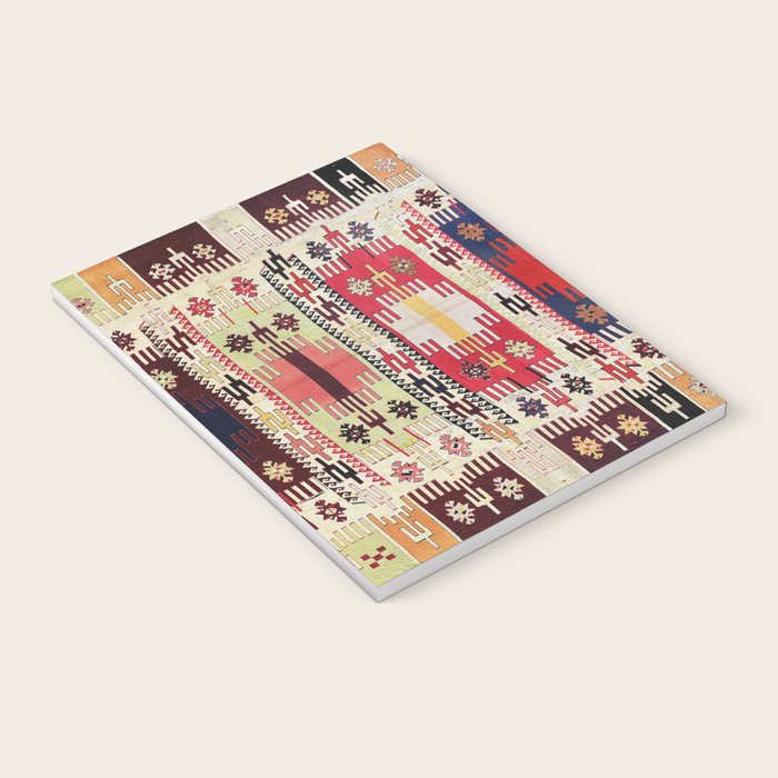 Aleppo North Syrian Silk Kilim Print Notebook Gallery Image 3