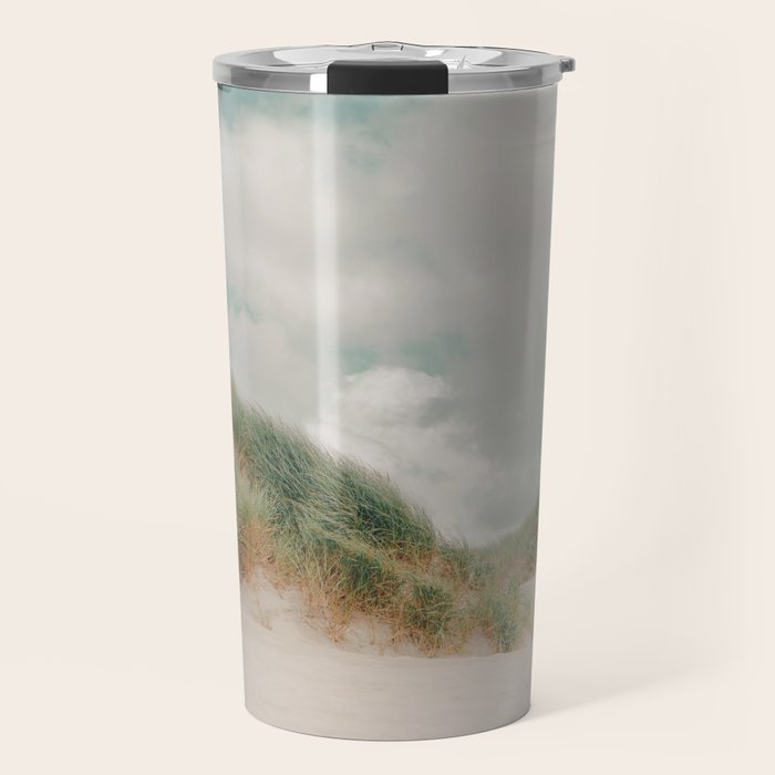 Sea Grass - California Beach Dunes, Landscape Photography Travel Mug Gallery Image 1