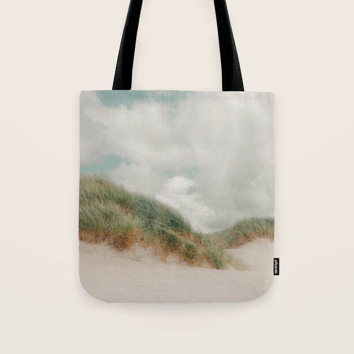 Sea Grass - California Beach Dunes, Landscape Photography Tote Bag Gallery Image 1
