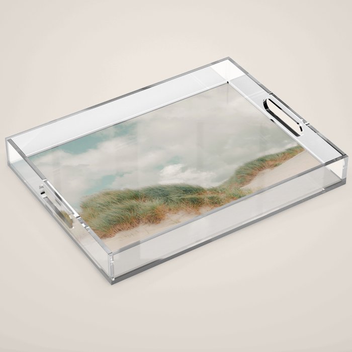 Sea Grass - California Beach Dunes, Landscape Photography Acrylic Tray Gallery Image 1