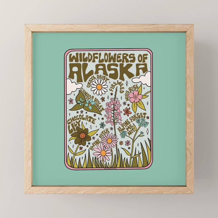 Alaska Wildflowers Mini Art Print Gallery Image 1