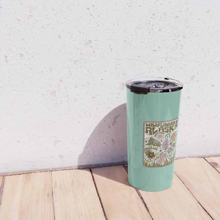 Alaska Wildflowers Travel Mug Gallery Image 4