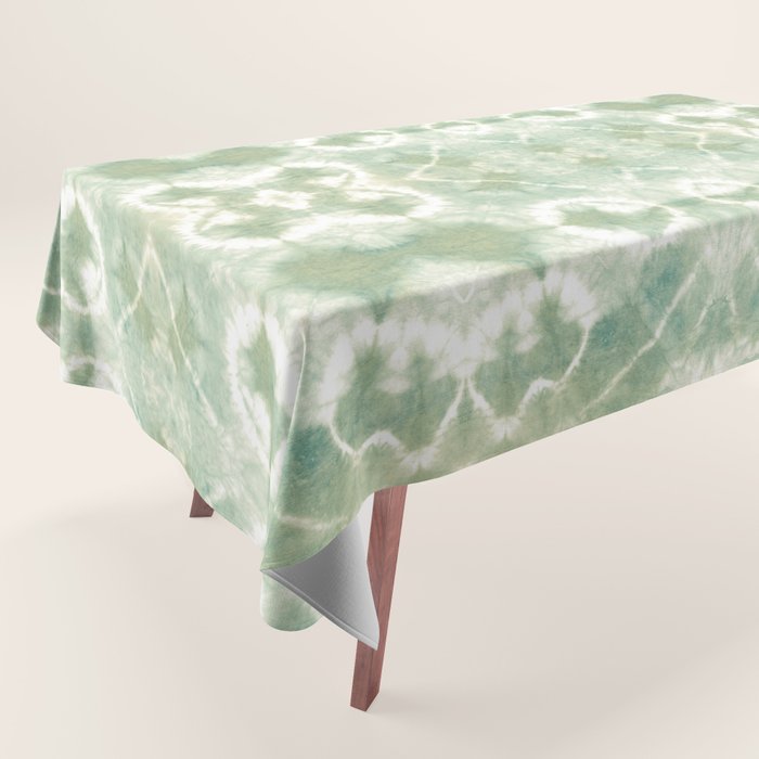 Saged Shibori Pocket Square Tablecloth Gallery Image 1