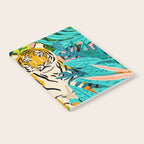 Only 3890 Tigers Left, Wildlife Vibrant Tiger Painting, Jungle Nature Colorful Illustration Notebook Gallery Image 2