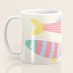  Catch of the Day - Playful Retro Sardine in fun stripes and dots Coffee Mug Gallery Image 3
