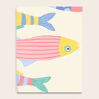  Catch of the Day - Playful Retro Sardine in fun stripes and dots Notebook Gallery Image 4