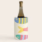  Catch of the Day - Playful Retro Sardine in fun stripes and dots Wine Chiller Gallery Image 2