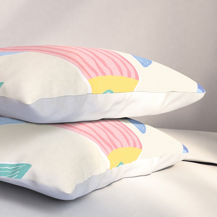  Catch of the Day - Playful Retro Sardine in fun stripes and dots Pillow Sham Gallery Image 3