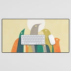 Wild birds at the beach Desk Mat Gallery Image 1