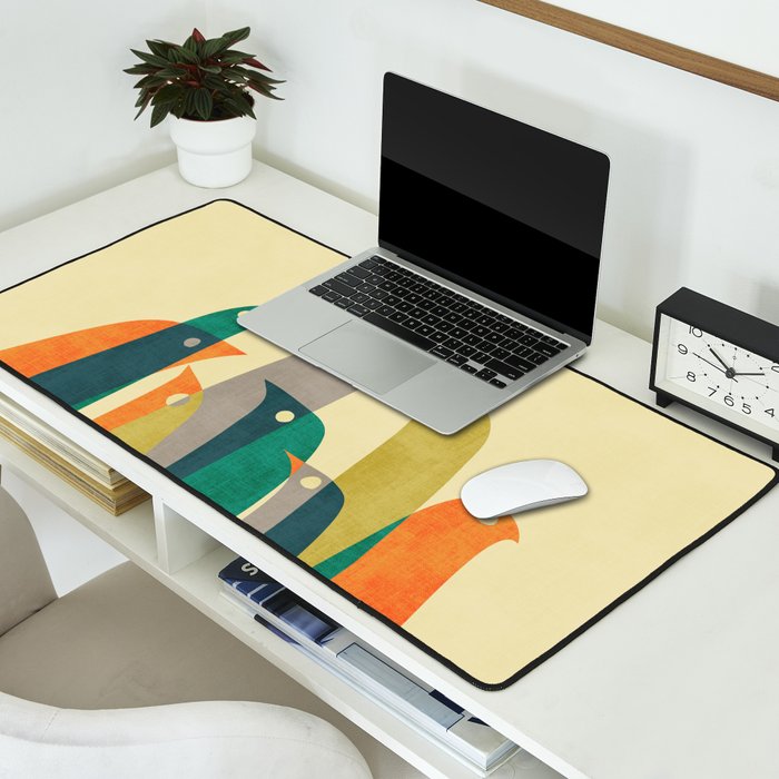 Wild birds at the beach Desk Mat Gallery Image 2