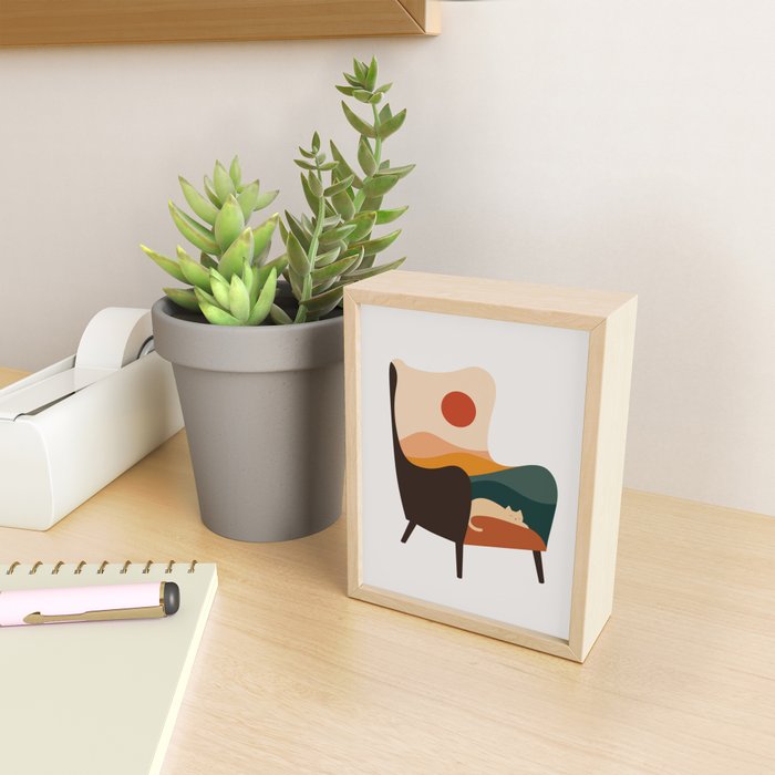 Cat Landscape 75 Mini Art Print Gallery Image 2