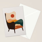 Cat Landscape 75 Stationery Card Gallery Image 2