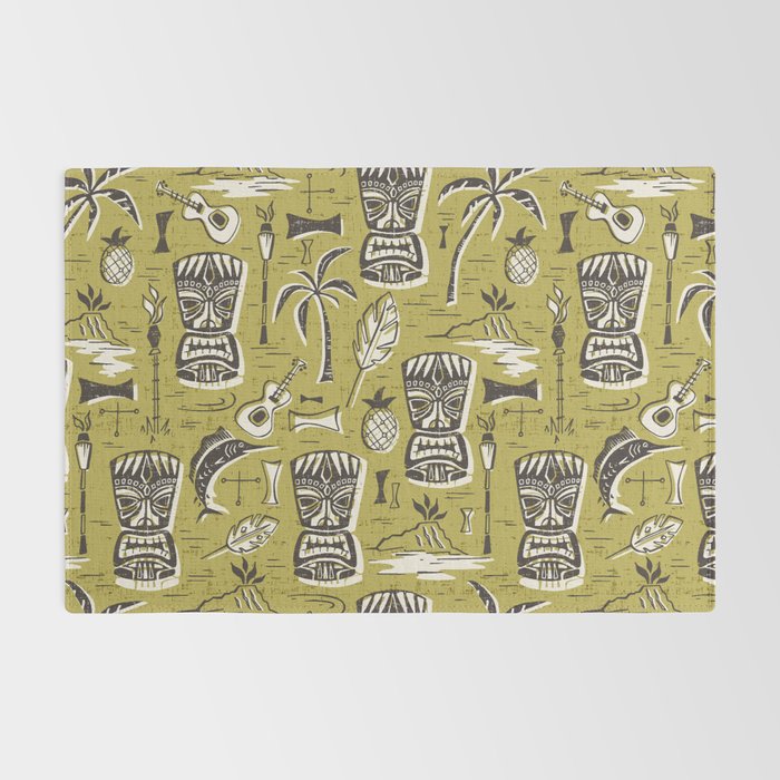 Tropical Tiki Green Rug Gallery Image 2