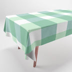 Green Gingham  Tablecloth Gallery Image 1