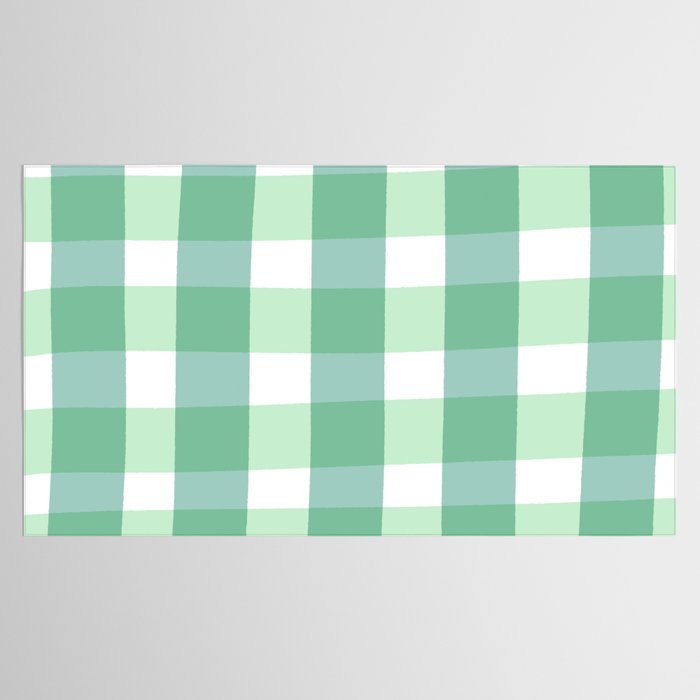 Green Gingham  Tablecloth Gallery Image 2
