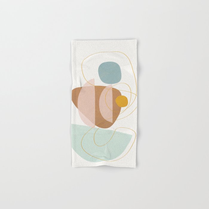Soft Abstract Shapes 13 Bath Towel Gallery Image 1