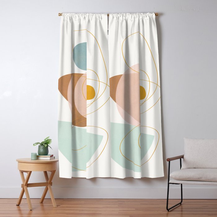 Soft Abstract Shapes 13 Window Curtain Gallery Image 5