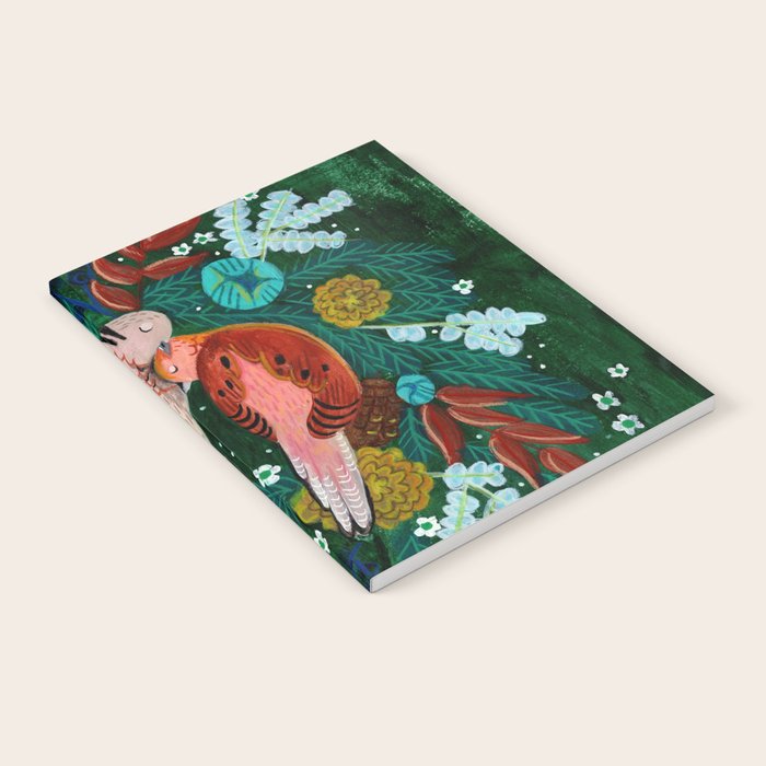 Festive Winter turtle Doves Notebook Gallery Image 2