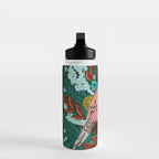 Festive Winter turtle Doves Water Bottle Gallery Image 3