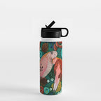 Festive Winter turtle Doves Water Bottle Gallery Image 1