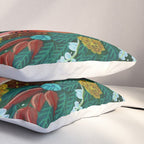 Festive Winter turtle Doves Pillow Sham Gallery Image 3