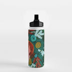 Festive Winter turtle Doves Water Bottle Gallery Image 2