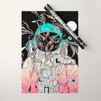 Life is Invading My Space Wrapping Paper Gallery Image 1