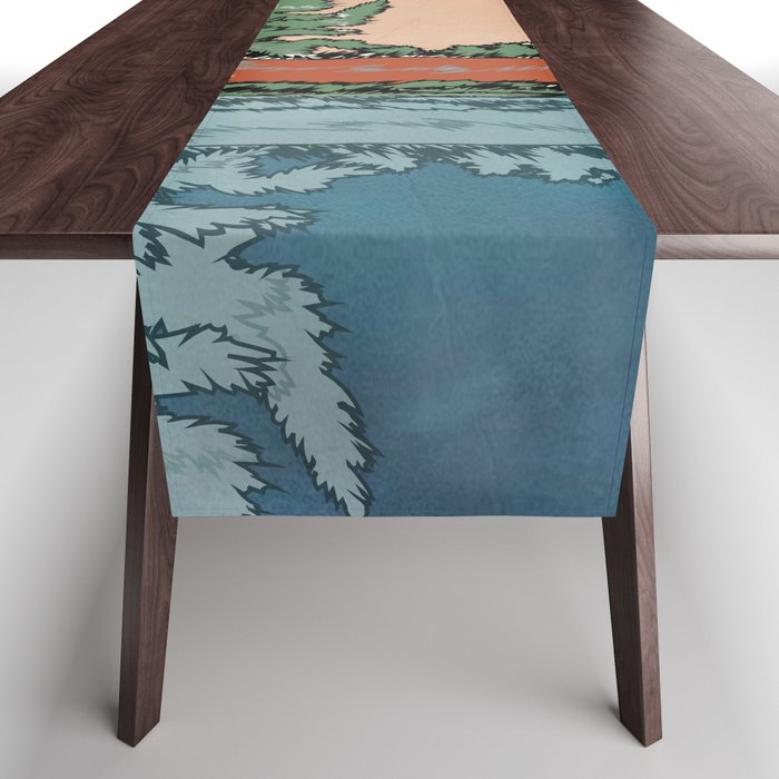 Colorful Wild Landscape 2 Table Runner Gallery Image 1