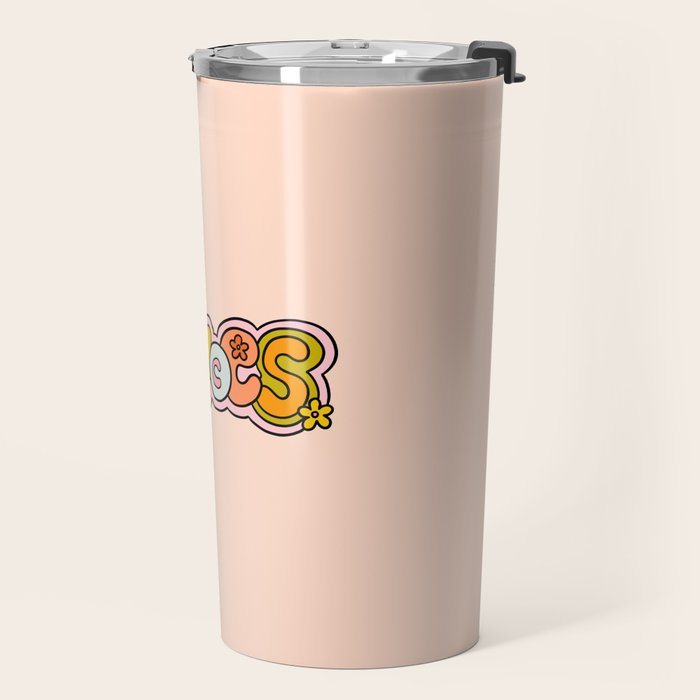 Pisces Doodle Letters Travel Mug Gallery Image 2
