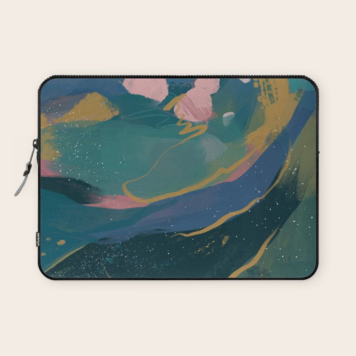 "You Are Worthy" Midnight Background Laptop Sleeve Gallery Image 1