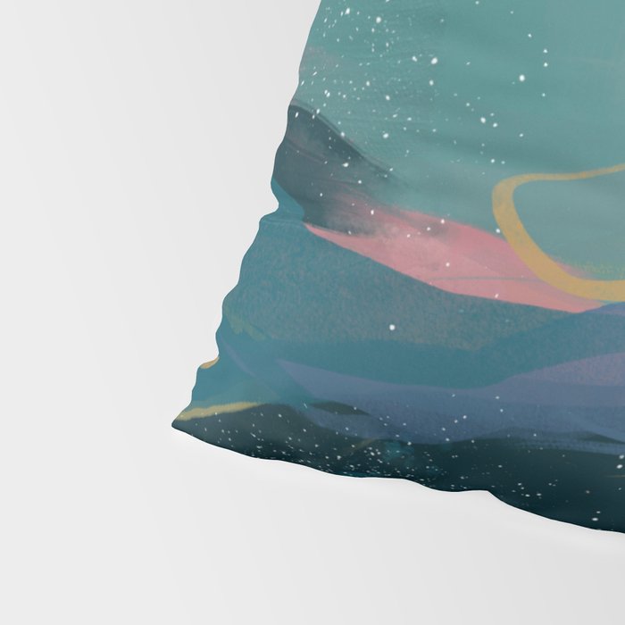 "You Are Worthy" Midnight Background Pillow Sham Gallery Image 4