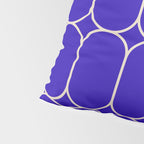 Mod Pods Pattern in Cobalt Blue and Beige Pillow Sham Gallery Image 4