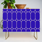 Mod Pods Pattern in Cobalt Blue and Beige Credenza Gallery Image 1