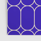 Mod Pods Pattern in Cobalt Blue and Beige Poster Gallery Image 3