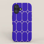 Mod Pods Pattern in Cobalt Blue and Beige iPhone Case Gallery Image 1