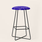 Mod Pods Pattern in Cobalt Blue and Beige Stool Gallery Image 1