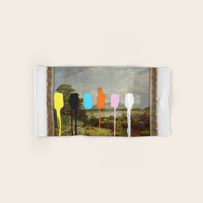 Thrift Store Landscape with a Color Test Bath Towel Gallery Image 1