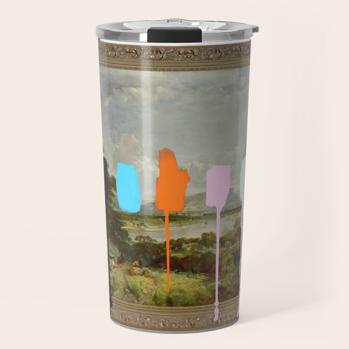 Thrift Store Landscape with a Color Test Travel Mug Gallery Image 1