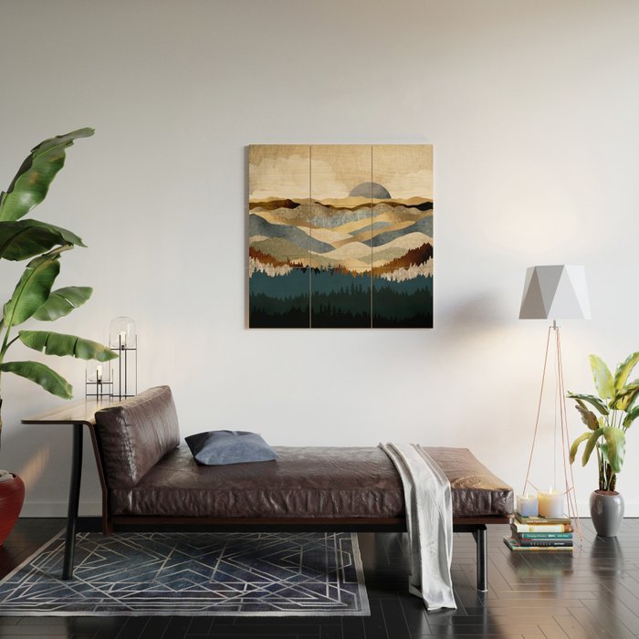 Golden Vista Wood Wall Art Gallery Image 2