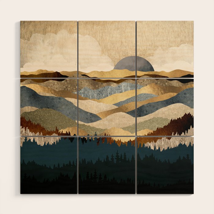 Golden Vista Wood Wall Art Gallery Image 1